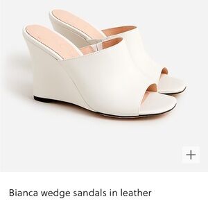 Jcrew Bianca wedge ivory